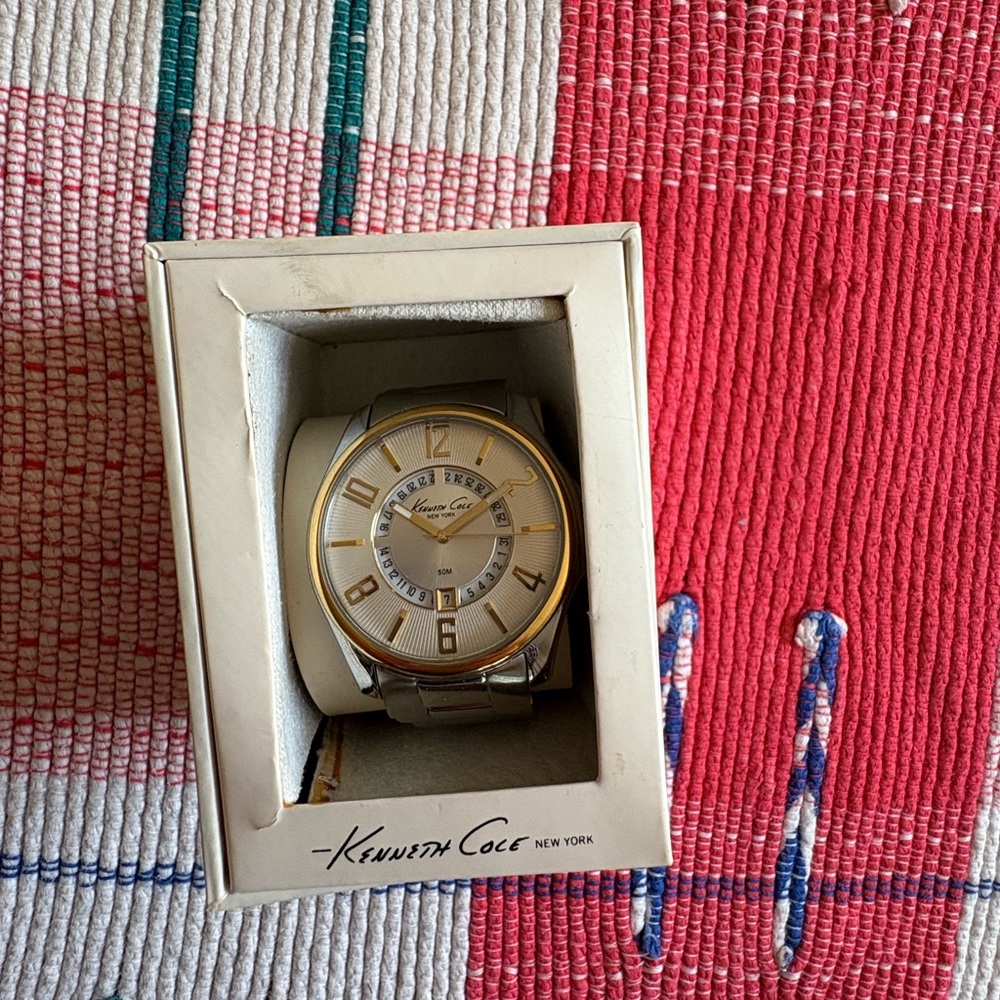 Kenneth Cole Two-Tone Gold and Silver Watch